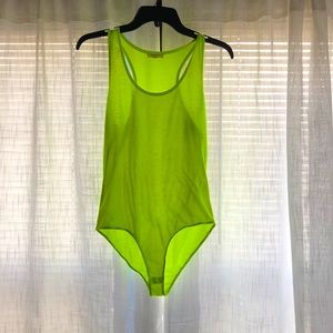 Lime Green Bodysuit L